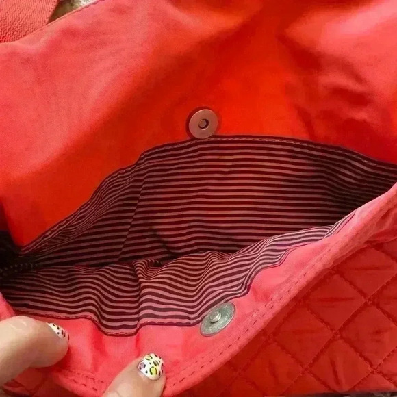 Talbots tangerine color shoulder bag - Picture 6 of 8